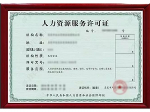 广西黔南人力资源经营许可证代办